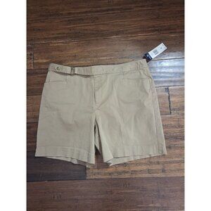 NWT Women's‎ Khaki Chaps Shorts Preppy Hiking Casual Size 16 New